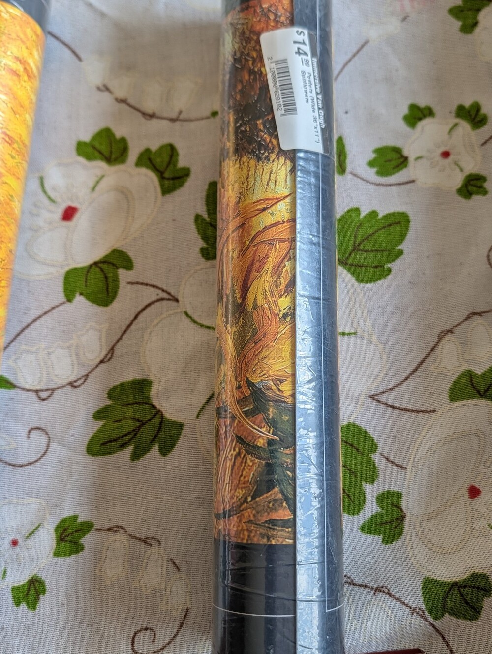 Van Gogh 36" X11" Sunflowers Art Print.